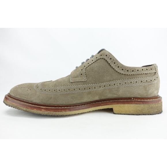 TO BOOT NEW YORK Men Dress Shoes Size 9.5 M Wingtip Grey Crepe-Sole 9442 main image 4